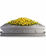 Golden Garden Casket Spray